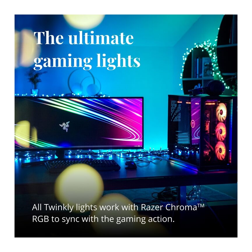 Twinkly - LED RGB Dimmerabile per esterni Stella di Natale SPRITZER 200xLED IP44 Wi-Fi