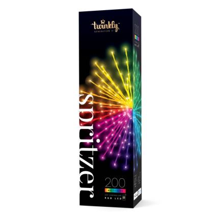 Twinkly - LED RGB Dimmerabile per esterni Stella di Natale SPRITZER 200xLED IP44 Wi-Fi