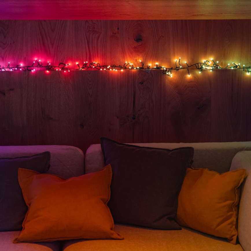 Twinkly - LED RGBW Dimmerabile per esterni Catena natalizia CLUSTER 400xLED 9,5m IP44 Wi-Fi