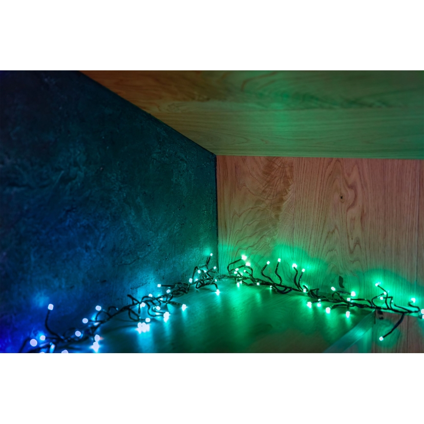 Twinkly - LED RGBW Dimmerabile per esterni Catena natalizia CLUSTER 400xLED 9,5m IP44 Wi-Fi