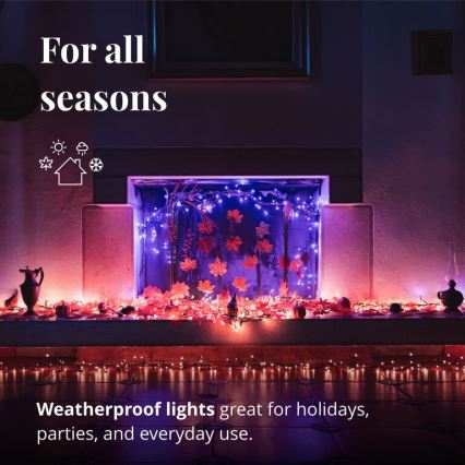 Twinkly - LED RGBW Dimmerabile per esterni Catena natalizia CLUSTER 400xLED 9,5m IP44 Wi-Fi