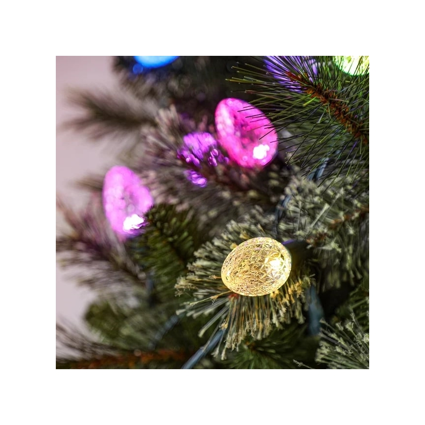 Twinkly - LED RGB Dimmerabile per esterni Catena natalizia FACETED 80xLED 26,5 m IP44 Wi-Fi