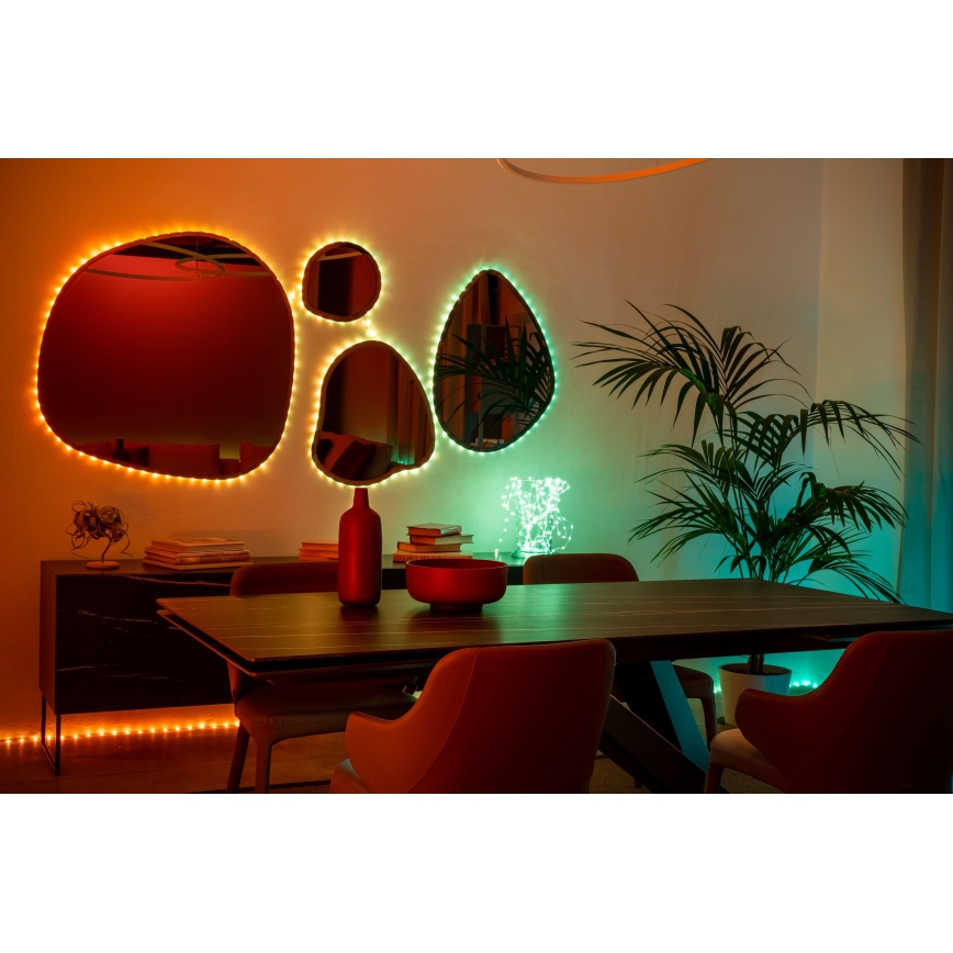 Twinkly - LED RGB Catena Dimmer Natalizia DOTS 60xLED 7 m USB Wi-Fi