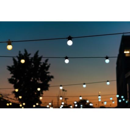 Twinkly - LED Dimmerabile per esterni catena decorativa FESTOON 20xLED 14m IP44 Wi-Fi