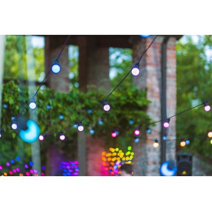 Twinkly - LED RGB Dimmerabile per esterni catena decorativa FESTOON 20xLED 14m IP44 Wi-Fi