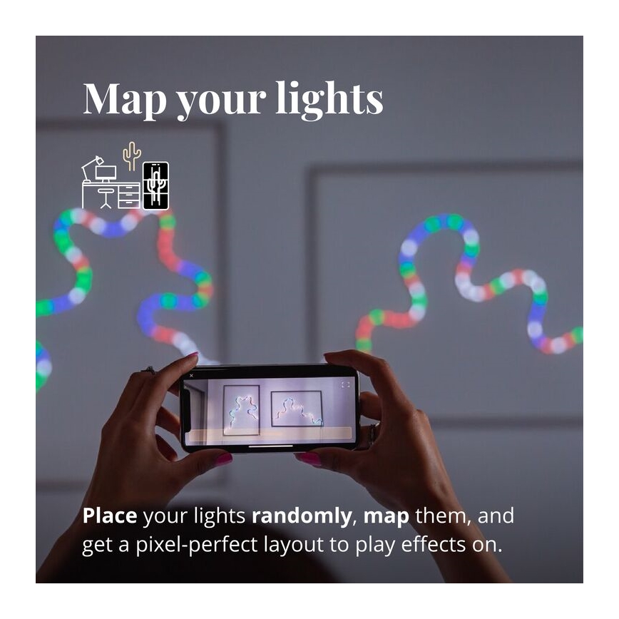 Twinkly - LED RGB Striscia dimmerabile FLEX 200xLED 2 m Wi-Fi