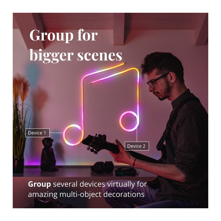Twinkly - LED RGB Striscia dimmerabile FLEX 200xLED 2 m Wi-Fi