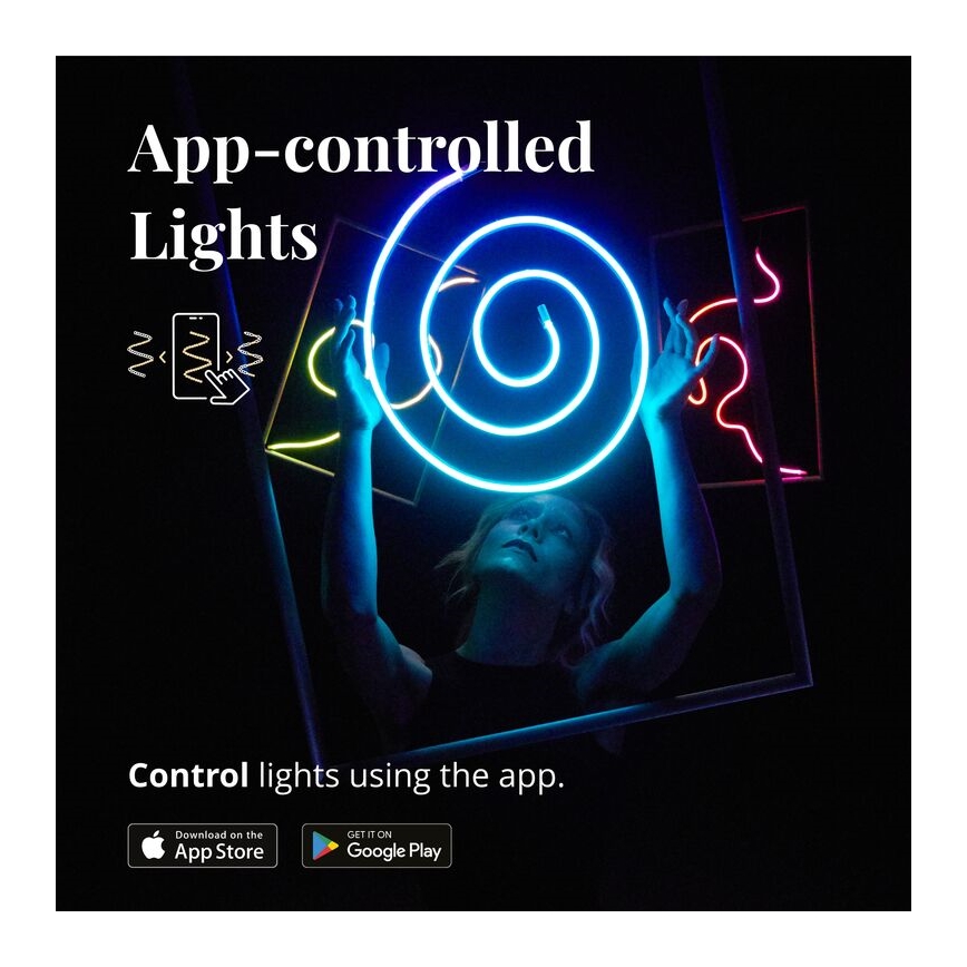 Twinkly - LED RGB Striscia dimmerabile FLEX 200xLED 2 m Wi-Fi