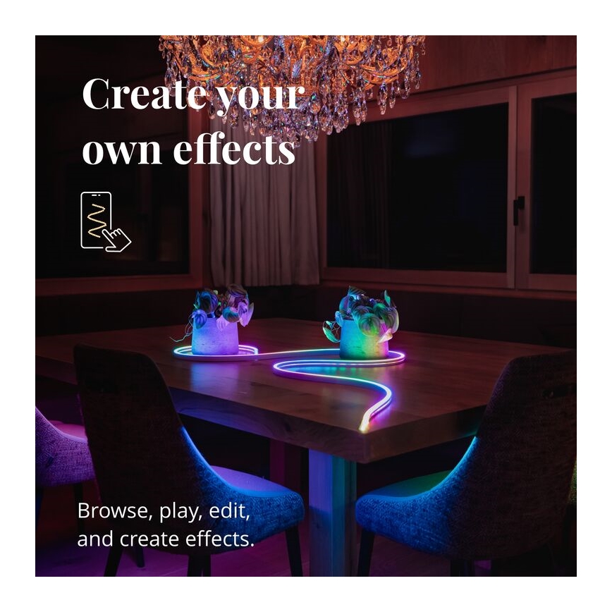 Twinkly - LED RGB Striscia dimmerabile FLEX 200xLED 2 m Wi-Fi