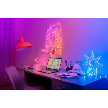 Twinkly - Catena luminosa LED RGB dimmerabile CANDIES 100 LED 8 m USB Wi-Fi