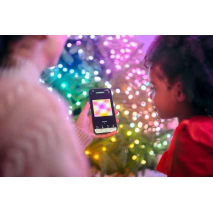 Twinkly - Catena luminosa LED RGB dimmerabile CANDIES 100 LED 8 m USB Wi-Fi