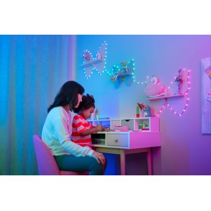 Twinkly - Catena luminosa LED RGB dimmerabile CANDIES 200 LED 14 m USB Wi-Fi