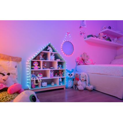 Twinkly - Catena luminosa LED RGB dimmerabile CANDIES 200 LED 14 m USB Wi-Fi