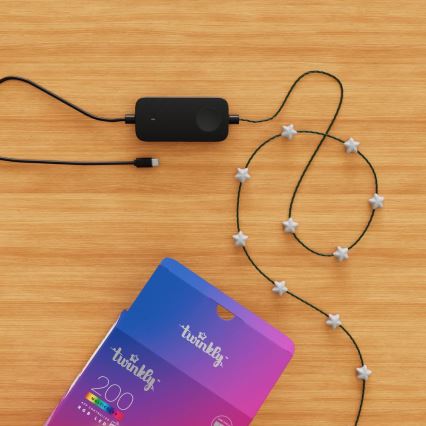 Twinkly - Catena LED RGB dimmerabile CANDIES 200 LED 14 m USB Wi‑Fi