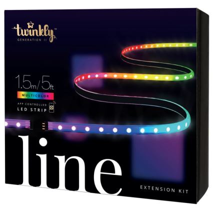 Twinkly TWL100ADP-B - Striscia di prolunga LED RGB LINE 100xLED 1,5 m Wi-Fi