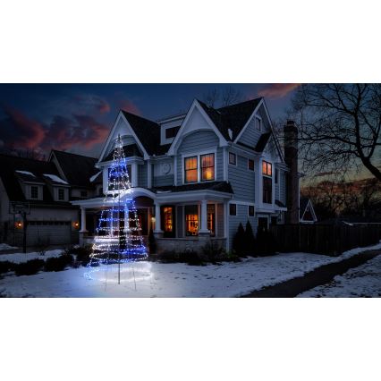 Twinkly - Albero di Natale da esterno con luci LED RGBW dimmerabili LIGHT TREE 1000xLED 6 m IP44 Wi-Fi