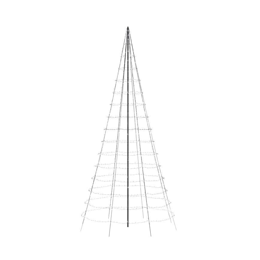 Twinkly - Albero di Natale da esterno con luci LED RGBW dimmerabili LIGHT TREE 1000xLED 6 m IP44 Wi-Fi