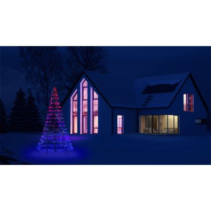 Twinkly TWP500SPP-BEU- Albero di Natale a LED RGBW per esterni 450xLED 3m IP44 Wi-Fi