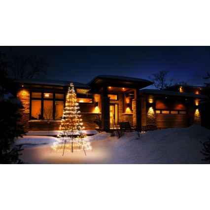 Twinkly TWP500SPP-BEU- Albero di Natale a LED RGBW per esterni 450xLED 3m IP44 Wi-Fi