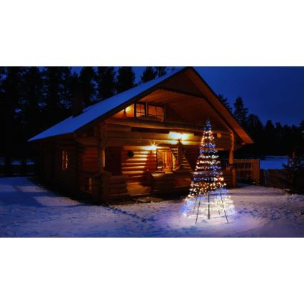 Twinkly TWP500SPP-BEU- Albero di Natale a LED RGBW per esterni 450xLED 3m IP44 Wi-Fi