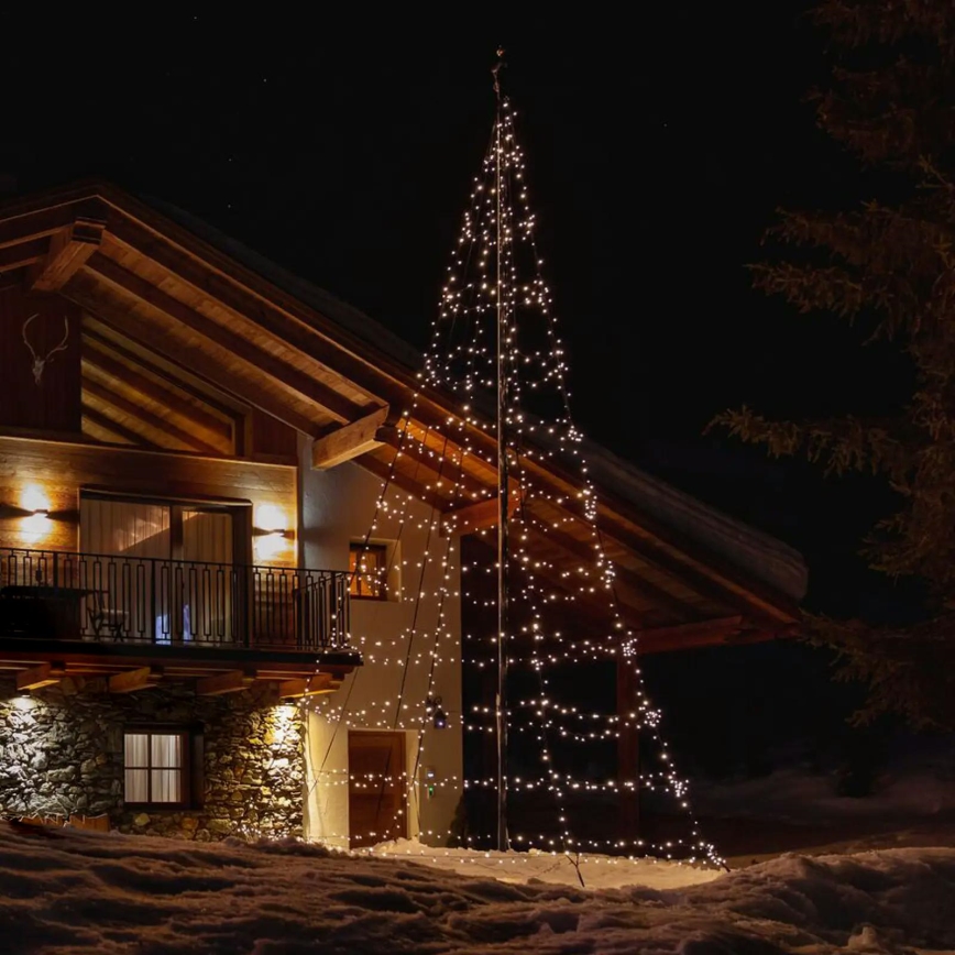 Twinkly TWP750SPP-BEU- Albero di Natale da esterno LED RGBW 750xLED 4m IP44 Wi-Fi