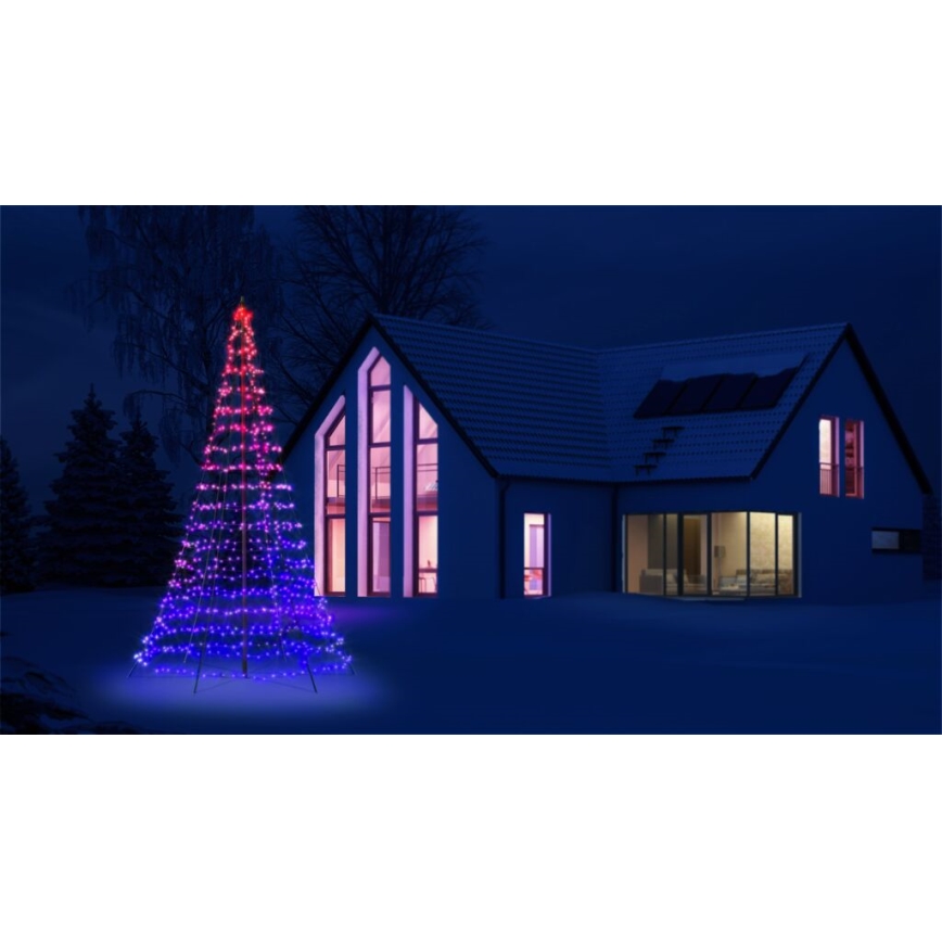 Twinkly TWP750SPP-BEU- Albero di Natale da esterno LED RGBW 750xLED 4m IP44 Wi-Fi