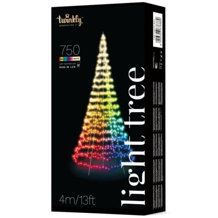 Twinkly TWP750SPP-BEU- Albero di Natale da esterno LED RGBW 750xLED 4m IP44 Wi-Fi