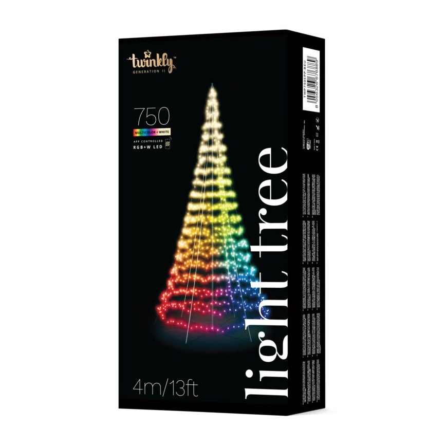 Twinkly TWP750SPP-BEU- Albero di Natale da esterno LED RGBW 750xLED 4m IP44 Wi-Fi