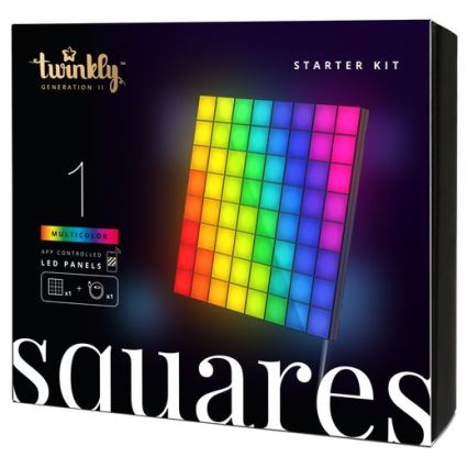 Twinkly - LED RGB Pannello dimmerabile SQUARES 64xLED 16x16 cm Wi-Fi