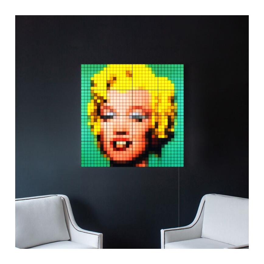 Twinkly - SET 6xLED RGB Pannello dimmerabile SQUARES 64xLED 16x16 cm Wi-Fi