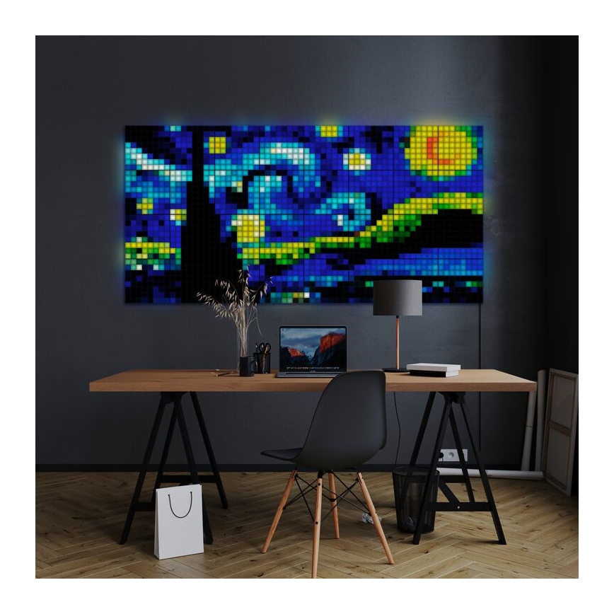 Twinkly - SET 6xLED RGB Pannello dimmerabile SQUARES 64xLED 16x16 cm Wi-Fi