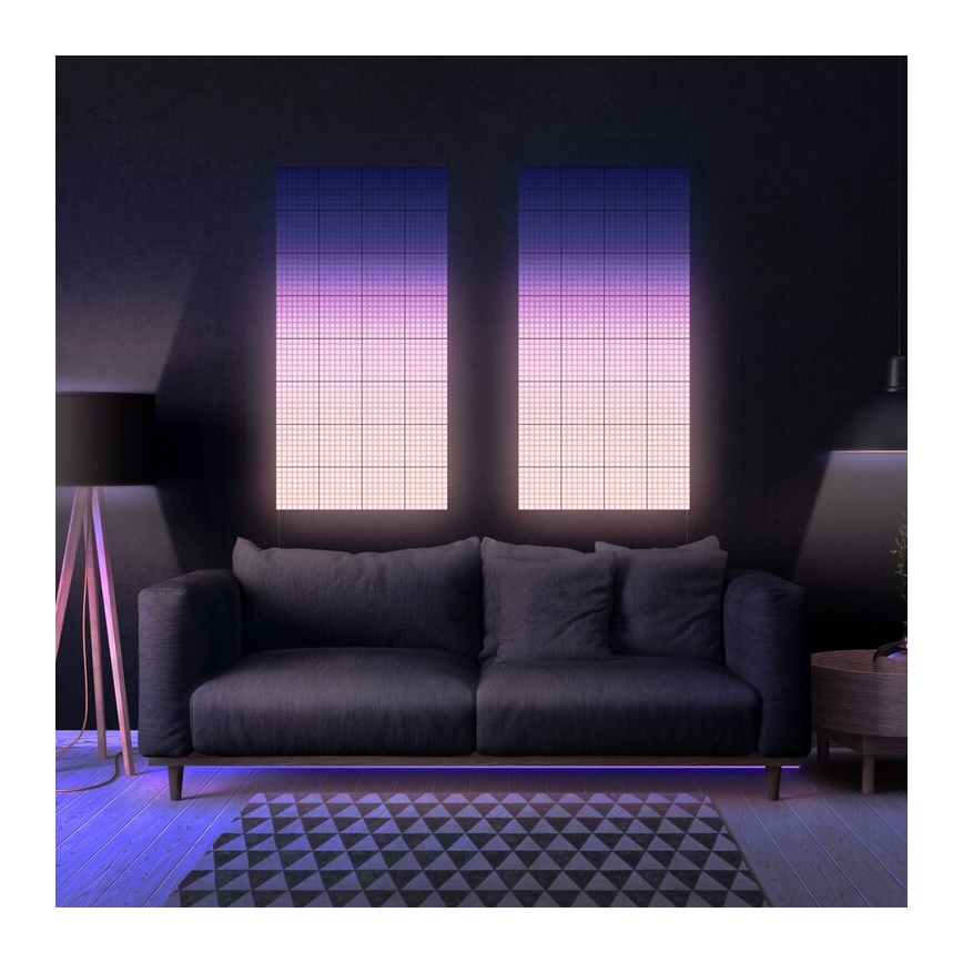 Twinkly - SET 6xLED RGB Pannello dimmerabile SQUARES 64xLED 16x16 cm Wi-Fi