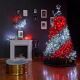 Twinkly - LED RGB Dimmerabile Ghirlanda di Natale PRE-LIT WREATH 50xLED diametro 61cm Wi-Fi