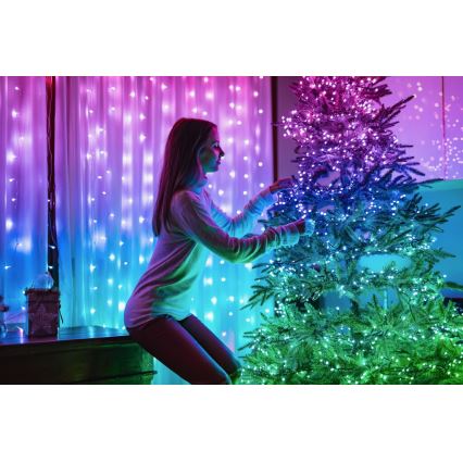 Twinkly - LED RGB Dimmerabile per esterni strisce natalizie STRINGS 100xLED 11,5m IP44 Wi-Fi