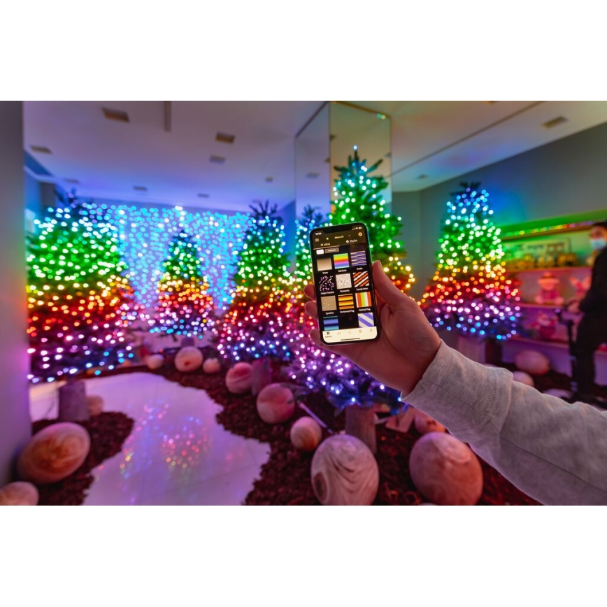 Twinkly - LED RGBW Dimmerabile per esterni Catena natalizia STRINGS 250xLED 23,5m IP44 Wi-Fi