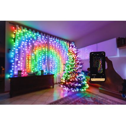 Twinkly - LED RGBW Dimmerabile per esterni Catena natalizia STRINGS 250xLED 23,5m IP44 Wi-Fi