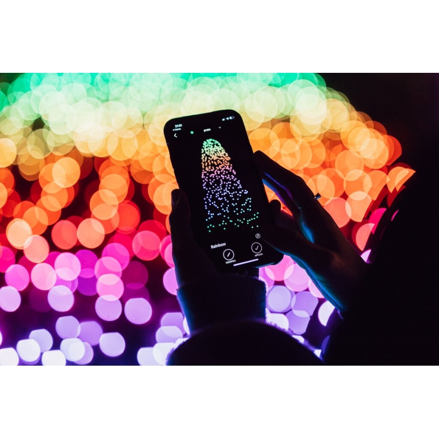Twinkly - LED RGBW Dimmerabile per esterni Catena natalizia STRINGS 250xLED 23,5m IP44 Wi-Fi