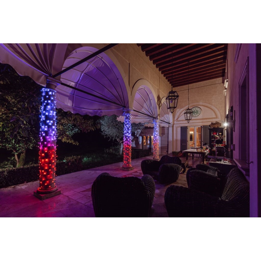 Twinkly - LED RGBW Dimmerabile per esterni Catena natalizia STRINGS 250xLED 23,5m IP44 Wi-Fi