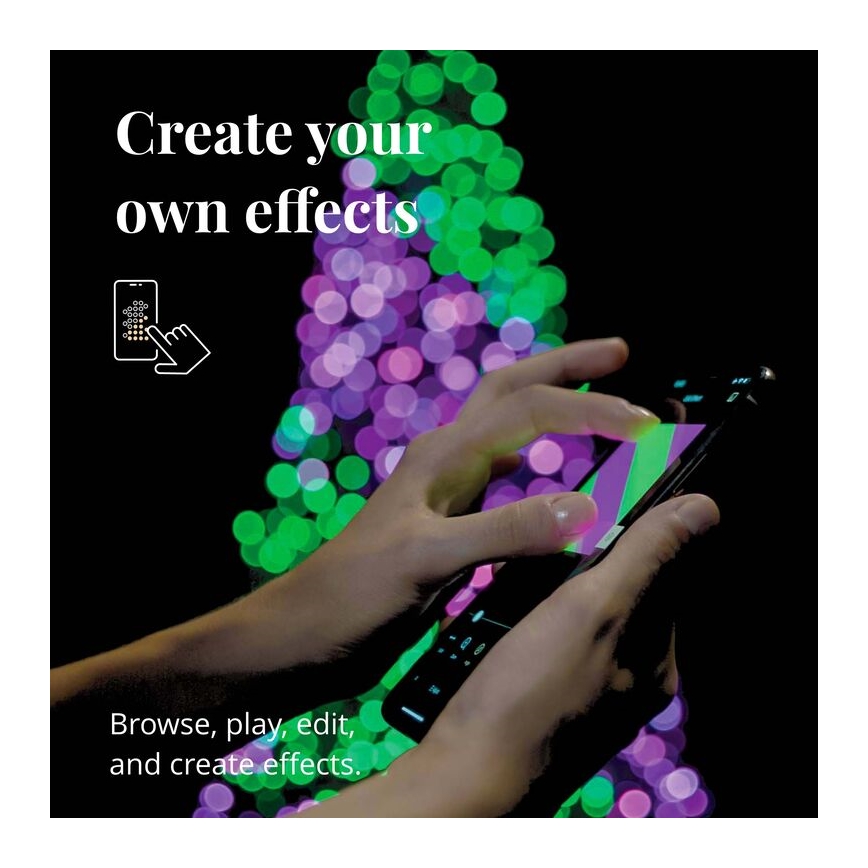 Twinkly - LED RGBW Dimmerabile per esterni Catena natalizia STRINGS 250xLED 23,5m IP44 Wi-Fi