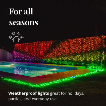 Twinkly - LED RGBW Catena natalizia per esterni dimmerabile STRINGS 250xLED 23,5m IP44 Wi-Fi