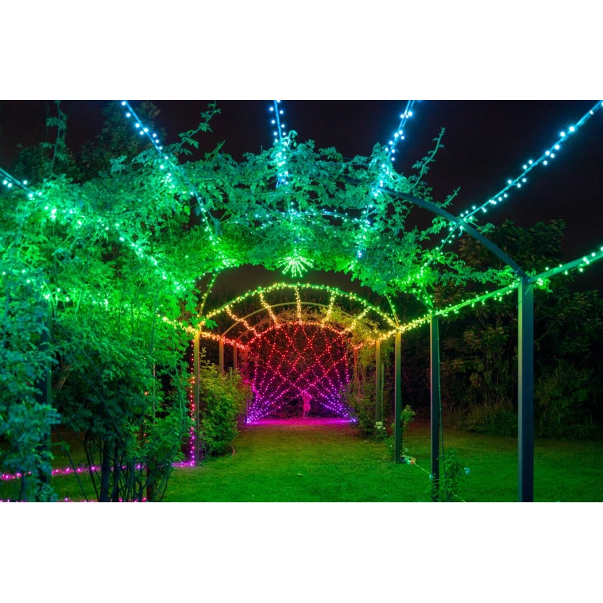 Twinkly - Catena luminosa LED RGBW dimmerabile per esterni STRINGS 250 LED 23,5 m IP44 Wi‑Fi