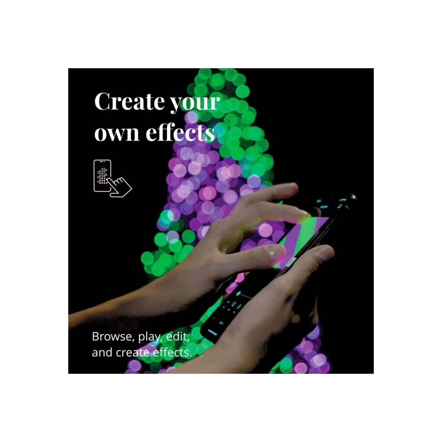 Twinkly - Catena LED RGBW dimmerabile da esterno STRINGS 250 LED 23,5m IP44 Wi-Fi