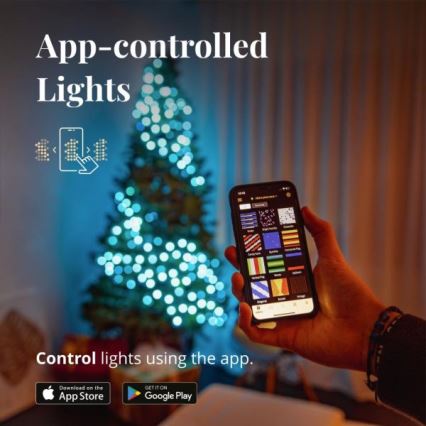 Twinkly - LED RGBW Catena di Natale dimmerabile per esterni STRINGS 250xLED 23,5m IP44 Wi-Fi