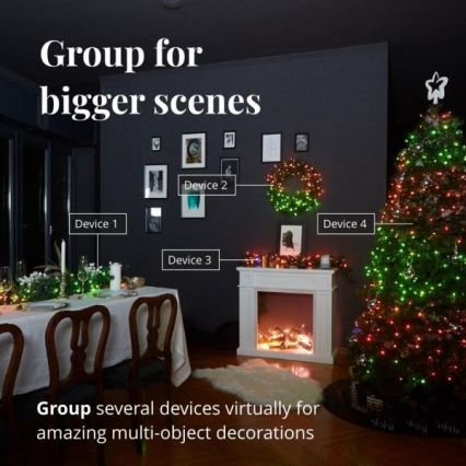 Twinkly - LED RGBW Catena di Natale dimmerabile per esterni STRINGS 250xLED 23,5m IP44 Wi-Fi