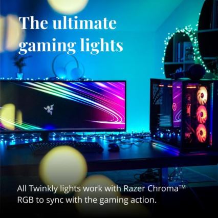 Twinkly - LED RGBW Catena di Natale dimmerabile per esterni STRINGS 250xLED 23,5m IP44 Wi-Fi