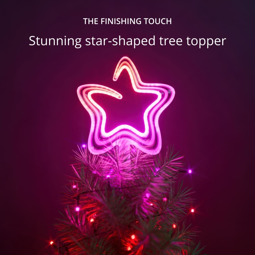 Twinkly - Stella di Natale dimmerabile a LED RGB 76xLED USB Wi-Fi
