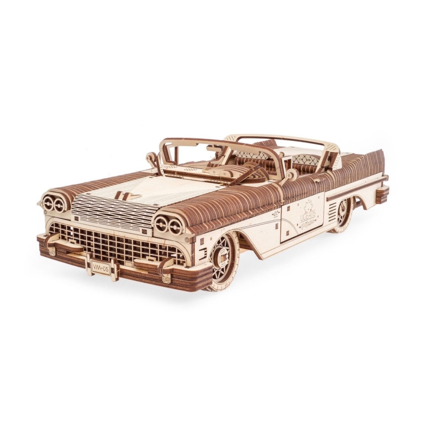 Ugears - 3D puzzle meccanico in legno Cabriolet