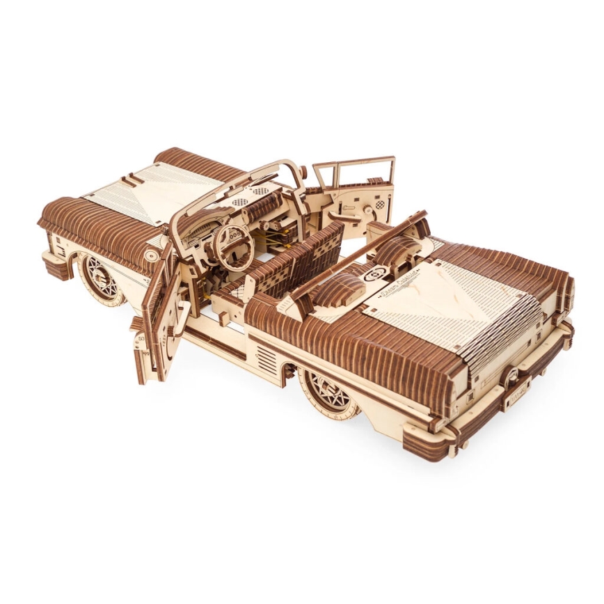 Ugears - 3D puzzle meccanico in legno Cabriolet