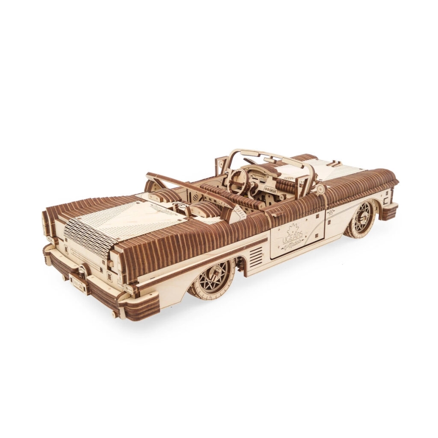 Ugears - 3D puzzle meccanico in legno Cabriolet