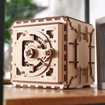 Ugears - 3D puzzle meccanico in legno Cassaforte